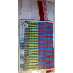 Quilling - Scandinavian Drops - Swing Quilling Kit - Rd / Hvide Drber