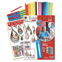 Quilling - Rainbowdrops - Swing Quilling - Regndrber