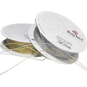 Snor - 1 mm - skinnende slv look - 100 m