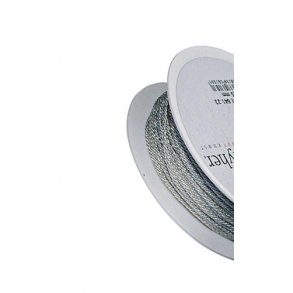 Snor - 1,5 mm - skinnende slv look - 25 m