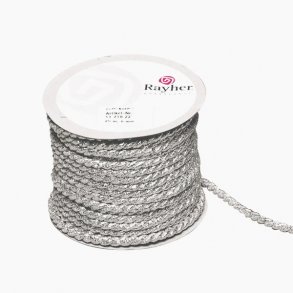 Snor - 6 mm - skinnende slv look - 25 m