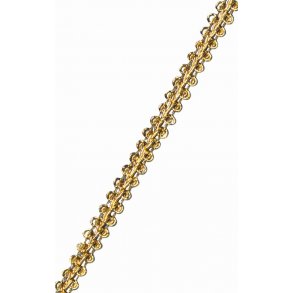 Bnd - 8 mm mnstret - skinnende guld look - 25 m