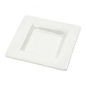 Mini fad - 9,5 x 9,5  cm - hvid porcelæn