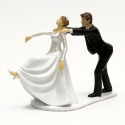 11 cm kagefigur - gom i kraven p&aring; bruden