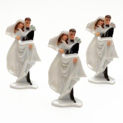  7,5 cm bryllups figur - til kage- og bordpynt