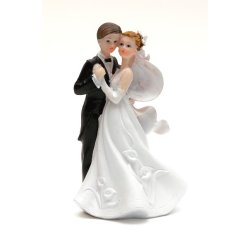 11,5 cm bryllups figur - Brudepar