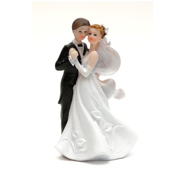 11,5 cm bryllups figur - Brudepar