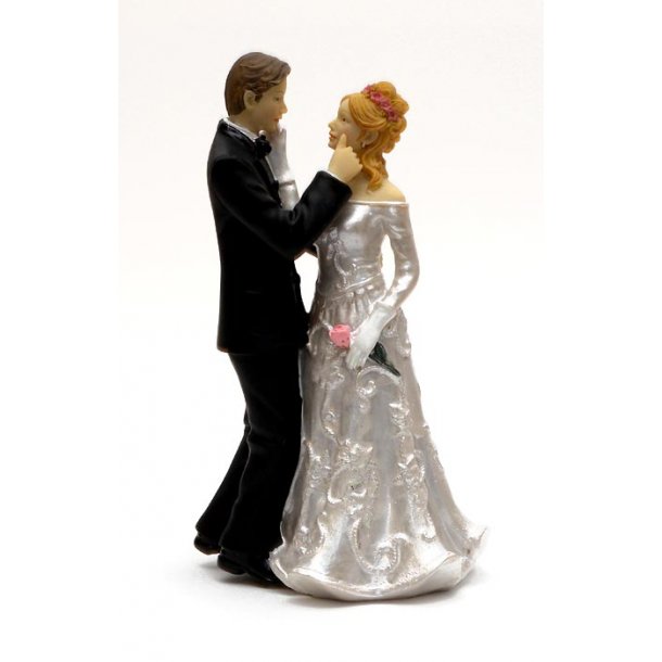 16 cm kagefigur til bryllup - K&aelig;rlig look