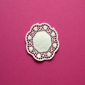 10 cm - kalkhvide - mellemlægsservietter - 24 stk