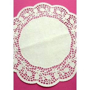 36 cm - kalkhvide - mellemlægsservietter -  6 stk