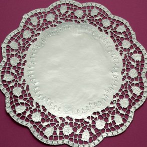 26 cm - sølv - mellemlægsservietter - 4 stk