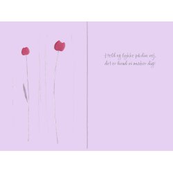 Telegram konfirmation - tulipaner