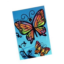 Telegram konfirmation - glade sommerfugle