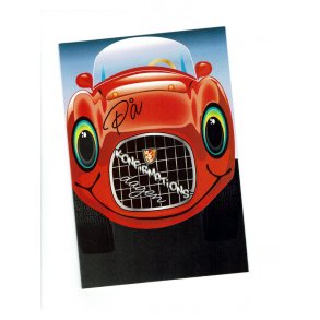 Telegram konfirmation - lille rød bil