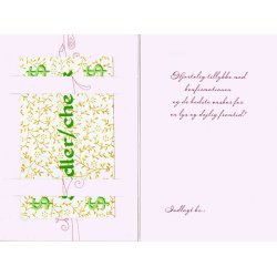 Telegram konfirmation - flot smilende konfirmand