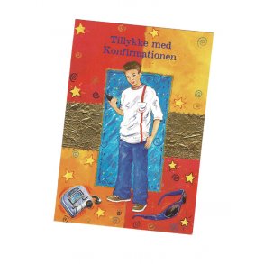 Telegram konfirmation - dreng teenager