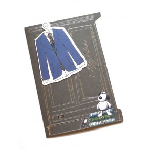 Telegram konfirmation - klædeskab med 3D pynt