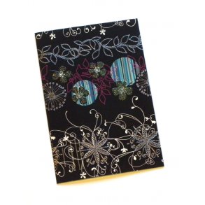 Telegram konfirmation - blomster med glimmer