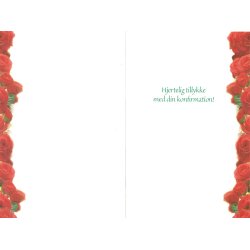 Telegram konfirmation - kattekillinger og roser