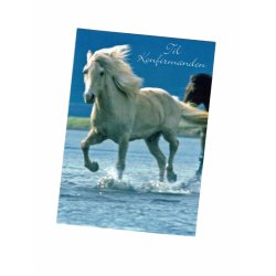 Telegram konfirmation - l&oslash;bende hest