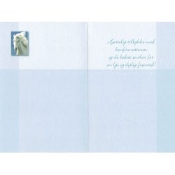 Telegram konfirmation - l&oslash;bende hest