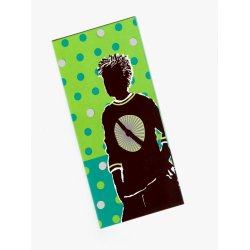 Telegram konfirmation - dreng som silhuet