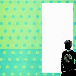 Telegram konfirmation - dreng som silhuet