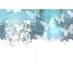 Telegram konfirmation -- Sommerfugl, sol, blomster