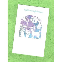 Telegram konfirmation -- Kat, blomster buket mm