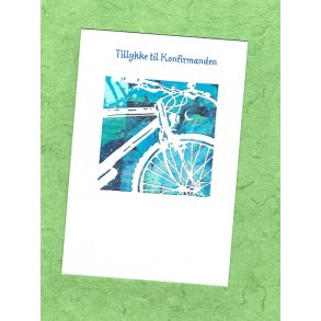 Telegram konfirmation -- Drenge cykel