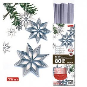 Quilling Kit - Galaxy Stjerner - Luxus Slv - Luxus Silver