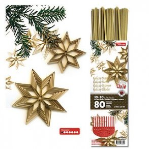 Quilling Kit - Galaxy Stjerner - Luxus Guld - Luxus Gold