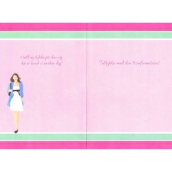 Telegram konfirmation - 5 kort - pige