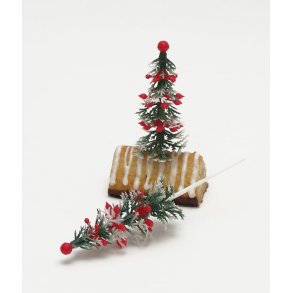 Nåletræ 12 cm incl spyd og rød knop