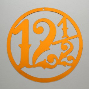 12,5 år - 2 stk i tynd metal - kobber 12 cm