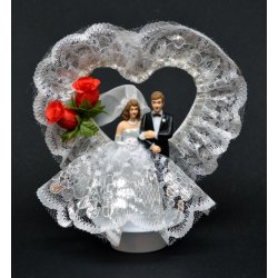  7,5 cm bryllupsfigur til kransekage - &Oslash; 37 mm fod