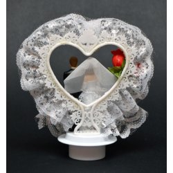  7,5 cm bryllupsfigur til kransekage - &Oslash; 37 mm fod