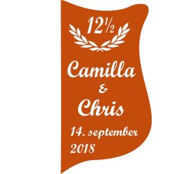 12 r - Skjold til kobberbryllup - Fix og frdig