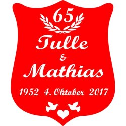 65 &aring;r - Skjold til krondiamant - Fix og f&aelig;rdig