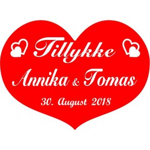  Hjerte / skjold til bryllup - Fix og frdig