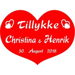  Hjerte / skjold til bryllup - Fix og frdig