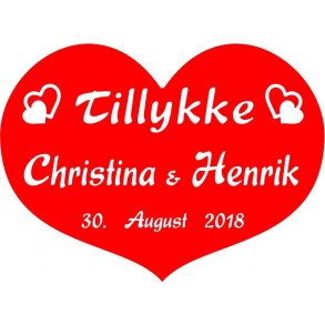  Hjerte / skjold til bryllup - Fix og frdig