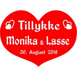  Hjerte / skjold til bryllup - Fix og frdig