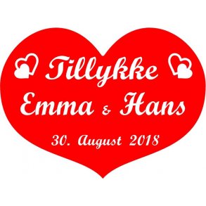  Hjerte / skjold til bryllup - Fix og frdig