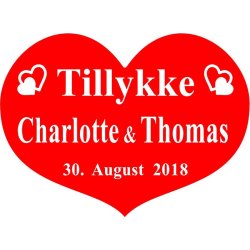  Hjerte / skjold til bryllup - Fix og frdig