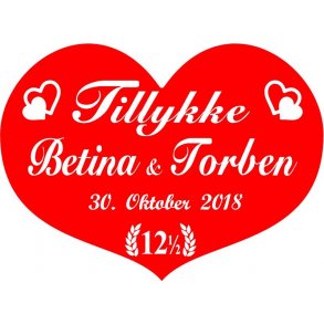 12,5 r - Hjerte til kobberbryllup - Fix og frdig