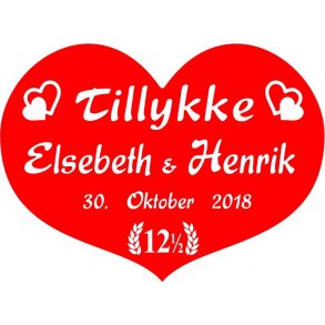 12,5 r - Hjerte til kobberbryllup - Fix og frdig
