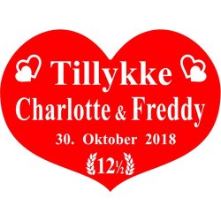 12,5 r - Hjerte til kobberbryllup - Fix og frdig