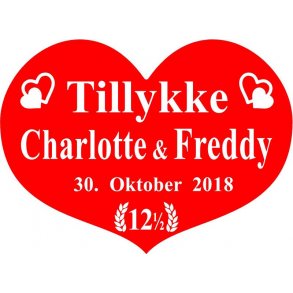 12,5 r - Hjerte til kobberbryllup - Fix og frdig