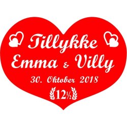 12,5 r - Hjerte til kobberbryllup - Fix og frdig